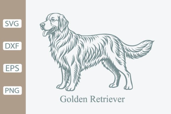 Dog Golden Retriever SVG PNG