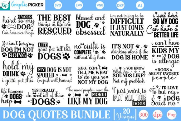 Dog Quotes SVG Bundle: A Designer's Take on Real Project Use