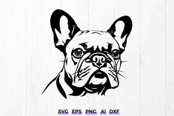 Frenchie Dog Portrait SVG DXF: Design Review