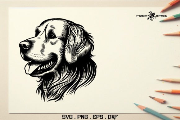 Golden Retriever Dog Head Svg Review