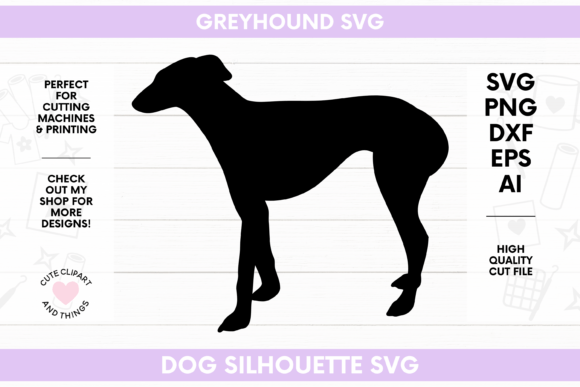 Greyhound SVG Dog Silhouette SVG
