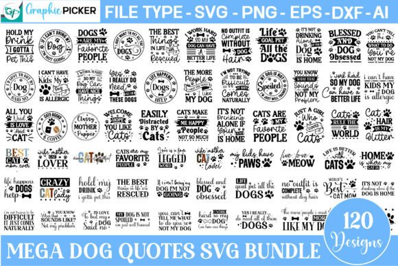 Mega Dog Quotes SVG Bundle Review