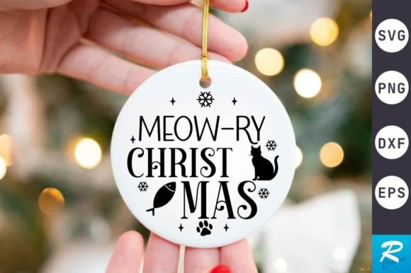 Meow-ry Christmas SVG Design