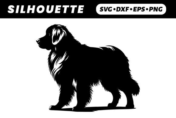 Newfoundland Dog Silhouette Review for Embroidery Projects