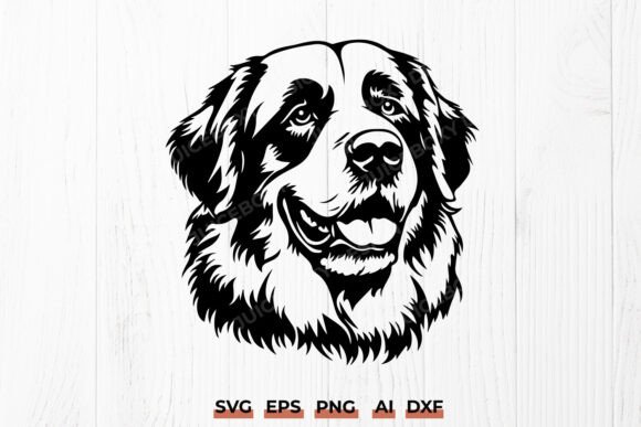 Saint Bernard Dog Head SVG: Embroidery Design Review