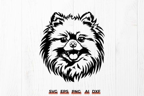 The Cheerful Pomeranian Dog Silhouette SVG in Real Projects