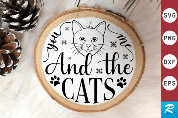 You Me and the Cats SVG Design